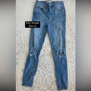 Free People Busted Knee Jeans